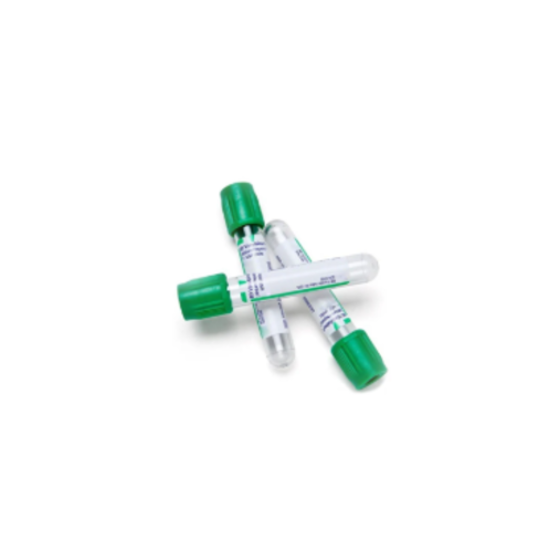 TUBO TAPON VERDE HEPARINA DE SODIO 6ML BD