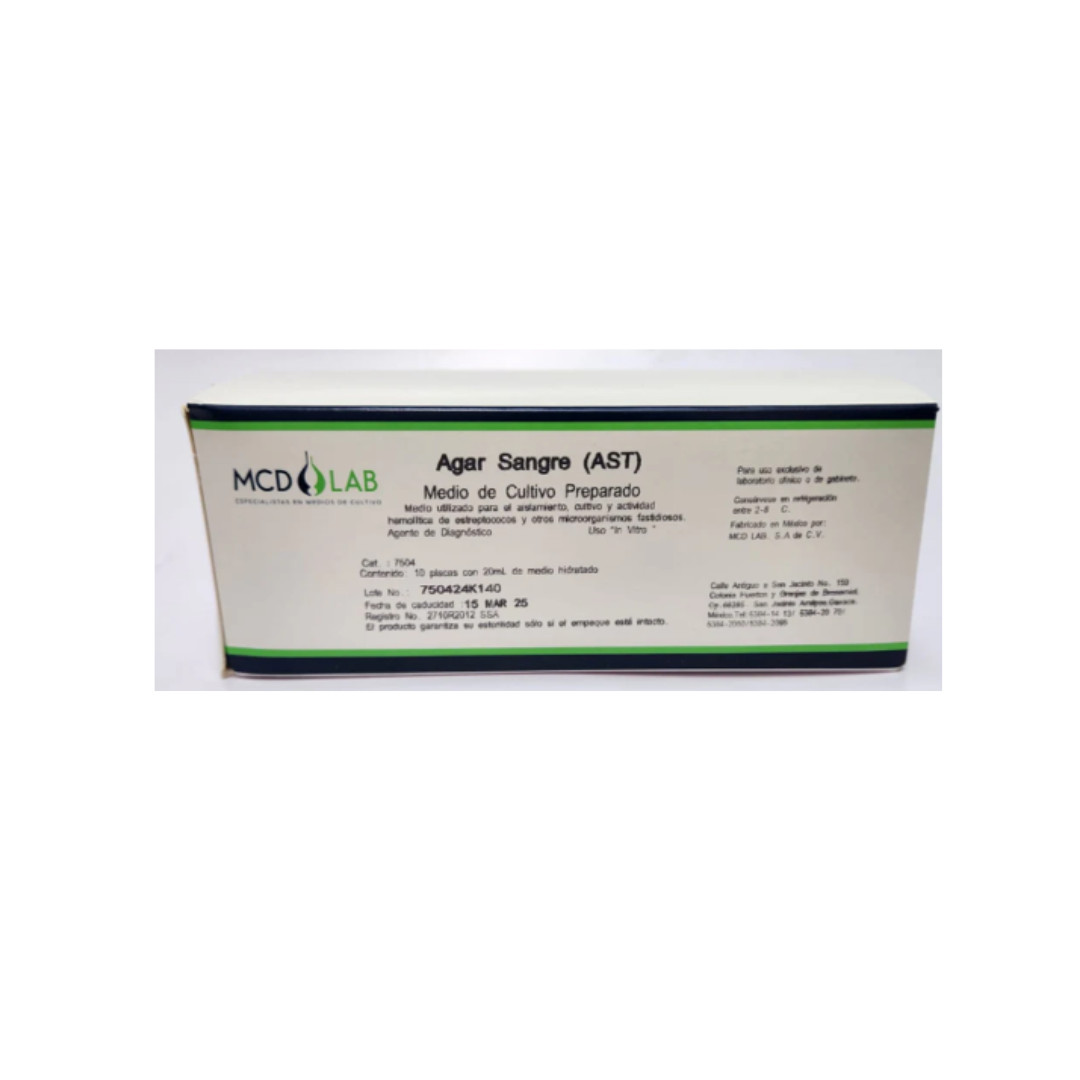 PLACA DE AGAR SANGRE C/10