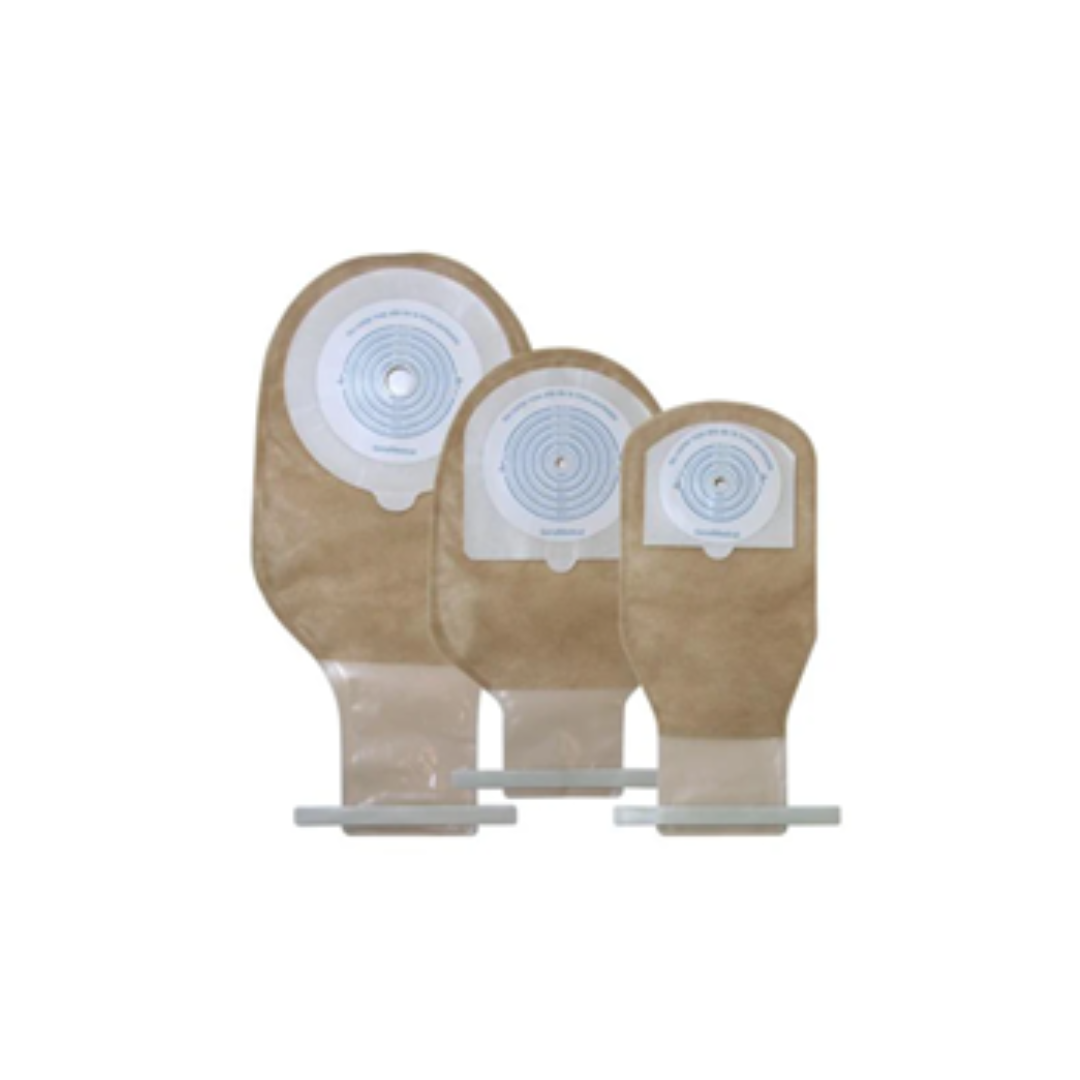 BOLSA PARA ILEOSTOMIA O COLOSTOMIA TAMAÑO NEONATAL EN FORMA