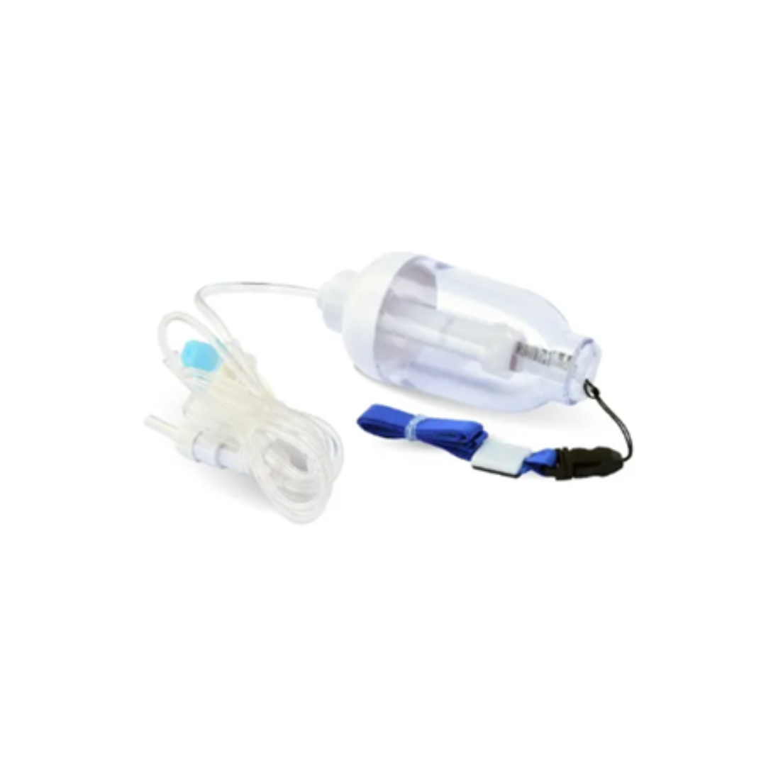 INFUSOR DE PRESION POSITIVA CON GLOBO DE ELASTOMETRO