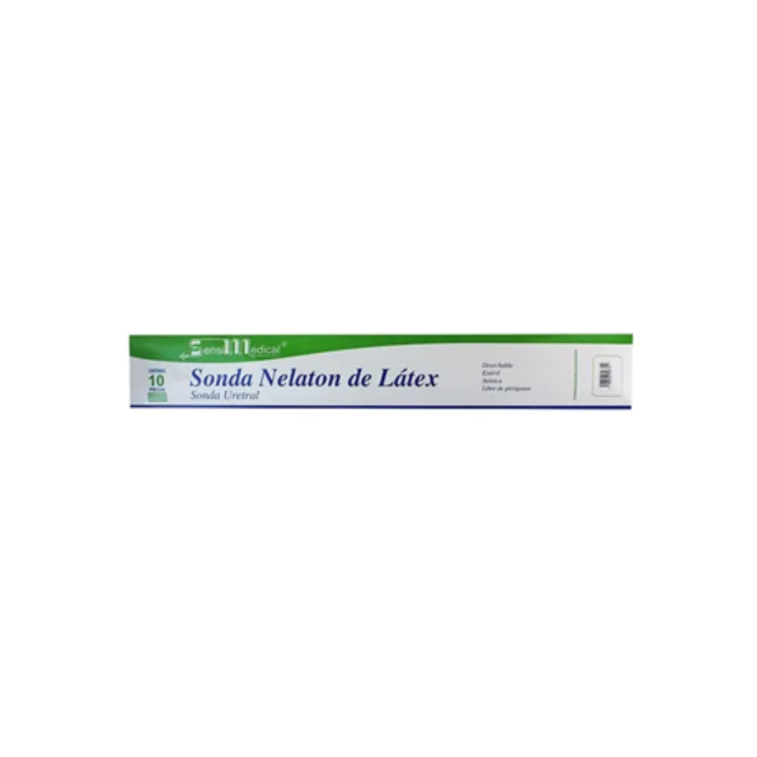 SONDA NELATON LATEX LONGITUD 40CM CALIBRE 14FR SENSIMEDICAL