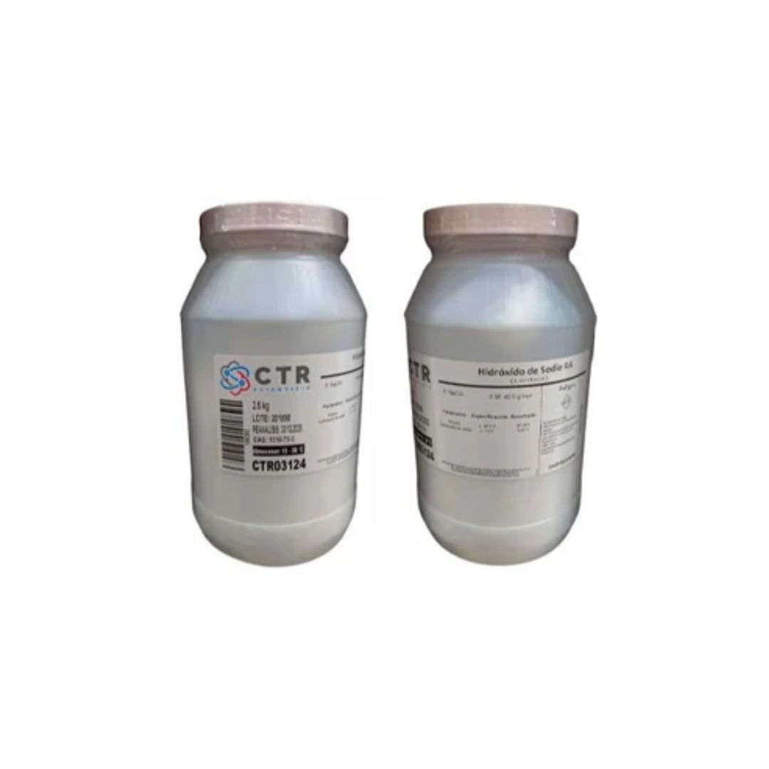 HIDROXIDO DE SODIO LENTEJAS RA PLASTICO 2.5KG CTR