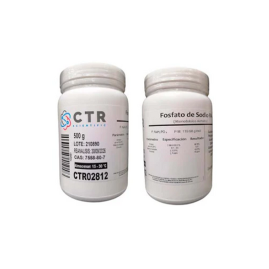 FOSFATO DE SODIO MONOBASICO ANHIDRO RA PLASTICO 500 GR CTR