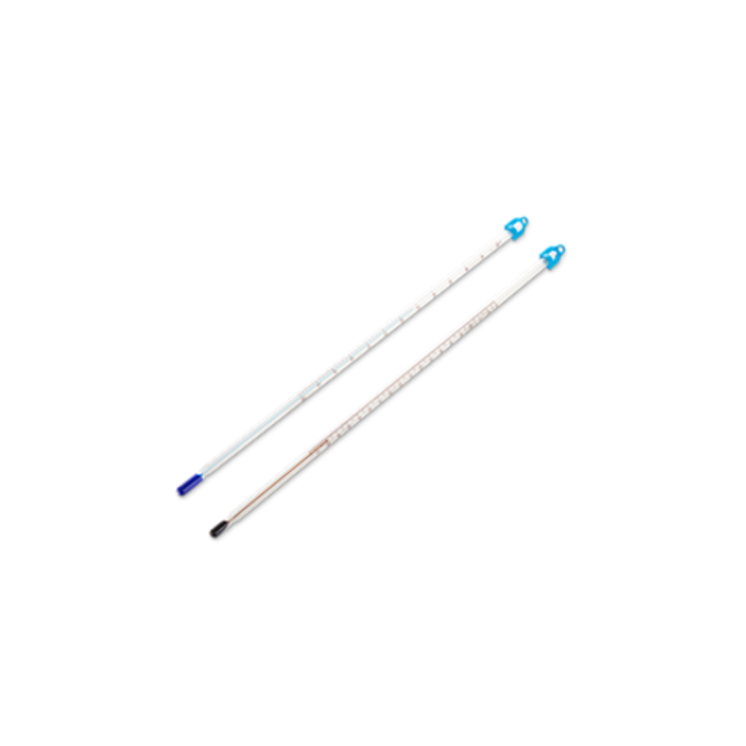 TERMOMETRO DE VIDRIO -35/+50 C DE ALCOHOL LO-TOX AZUL. DIV 1
