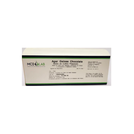 PLACA  DE AGAR GELOSA CHOCOLATE C/10
