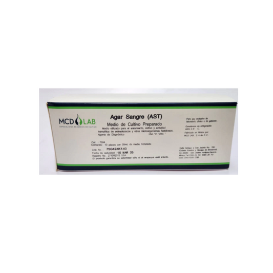 PLACA DE AGAR SANGRE C/10