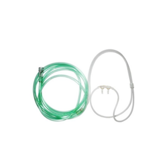 CANULA NASAL SILICONIZADA (PUNTILLA) ADULTO 2.1MT PARA OXIGENO