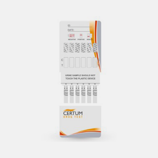 PRUEBA RÁP MULTIDROG 6 PARAM(THC,COC,AMP,MET,OPI,BZD) CERTUM