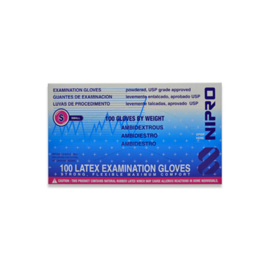 GUANTE LATEX EXPLORACION NO ESTERIL (DL) CH  C/100 PZS