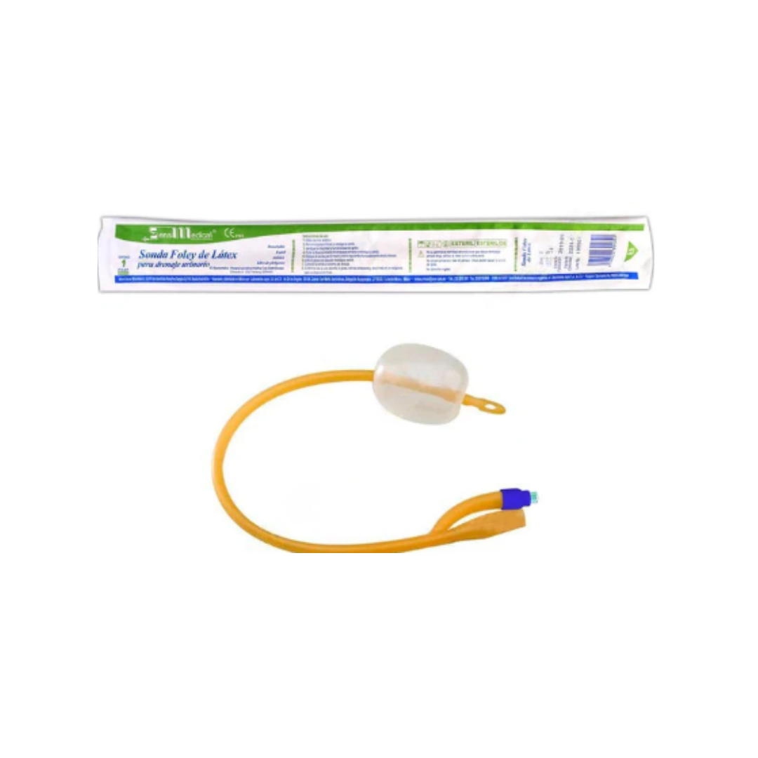 SONDA FOLEY DE LATEX 2 VIAS GLOBO 5ML CAL 14FR SENSIMEDICAL