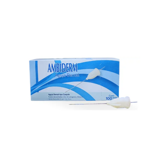 AGUJA DENTAL AMBIDERM 27G 0.4X40MM C/100