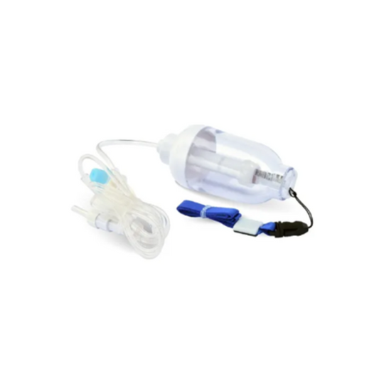 INFUSOR DE PRESION POSITIVA CON GLOBO DE ELASTOMETRO